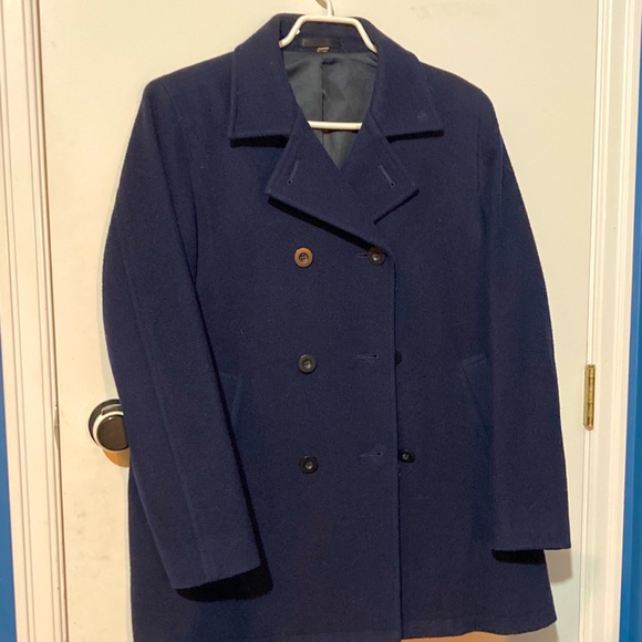 Winter Navy Coat (size approximately L) - Picture 1 of 2